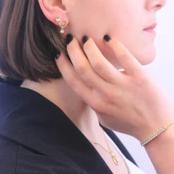 Boucles d'oreilles Femme MYC-Paris Solitaire - DE0065-G Laiton Doré