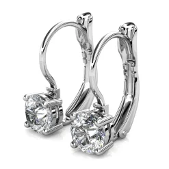 Boucles d’oreilles Femme MYC-Paris Solitaire - DE0008-S-C Laiton Argent
