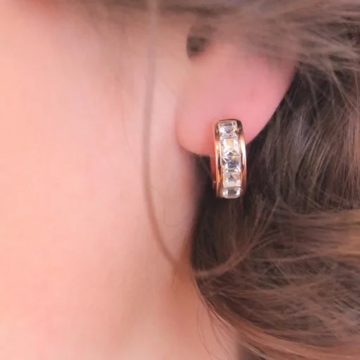 Boucles d’oreilles Femme MYC-Paris Square - DE0215-RG Laiton Doré rose