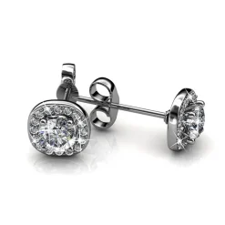 Boucles d'oreilles Femme MYC-Paris Solitaire - DE0203-S Laiton Argent