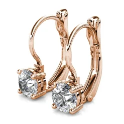 Boucles d’oreilles Femme MYC-Paris Solitaire - DE0008-RG-C Laiton Doré rose