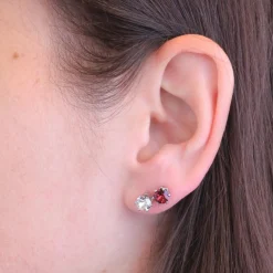 Boucles d'oreilles Femme MYC-Paris Pierres de naissance - DE0357-01 Laiton Argent
