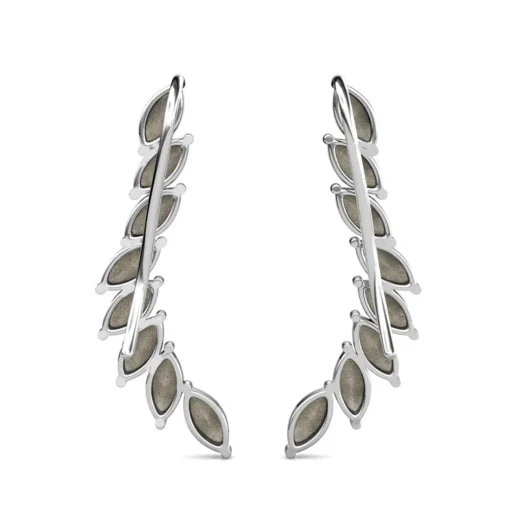 Boucles d’oreilles Femme MYC-Paris - DE0340-S-BK Laiton Argent Noir