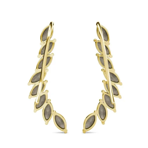 Boucles d’oreilles Femme MYC-Paris - DE0340-G-BK Laiton Doré Noir
