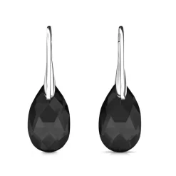 Boucles d’oreilles Femme MYC-Paris - DE0305-S-BK Laiton Argent Noir