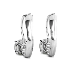 Boucles d’oreilles Femme MYC-Paris Solitaire - DE0008-S-C Laiton Argent