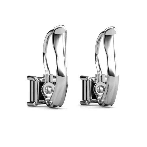 Boucles d’oreilles Femme MYC-Paris Square - DE0007-S-BK Laiton Argent Noir