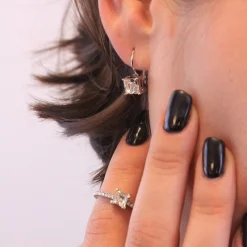 Boucles d’oreilles Femme MYC-Paris Square - DE0007-S-C Laiton Argent