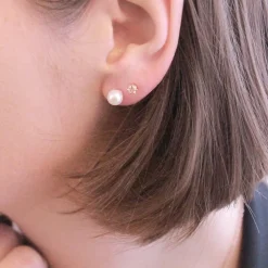 Boucles d'oreilles Femme MYC-Paris - DE0206-RG Laiton Doré rose