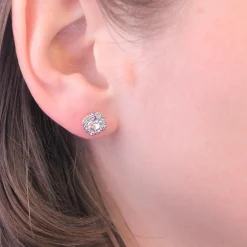 Boucles d'oreilles Femme MYC-Paris Solitaire - DE0203-S Laiton Argent