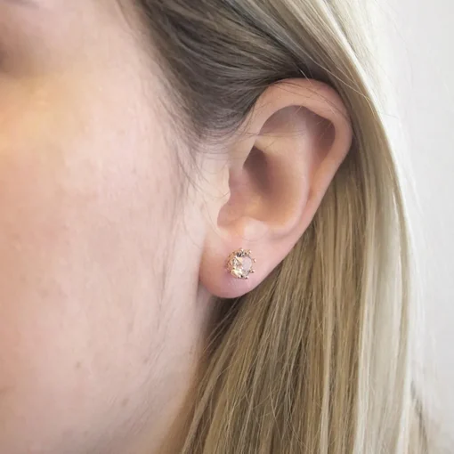 Boucles d'oreilles Femme MYC-Paris EVIDENCE - DE0081-RG Laiton Doré rose