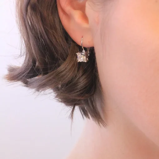 Boucles d’oreilles Femme MYC-Paris Square - DE0007-S-C Laiton Argent