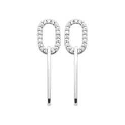 Boucles d'oreilles femme Pendantes argent rhodié Maison de la Bijouterie Z5W4UZ0