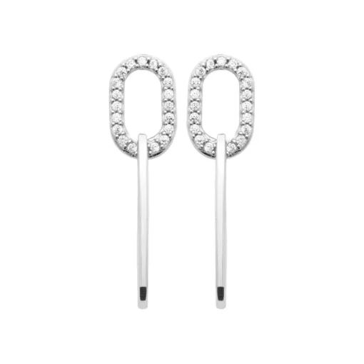 Boucles d'oreilles femme Pendantes argent rhodié Maison de la Bijouterie Z5W4UZ0