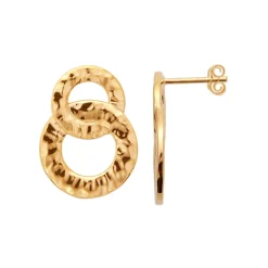 Boucles d'oreilles femme plaqué or - Y55V000
