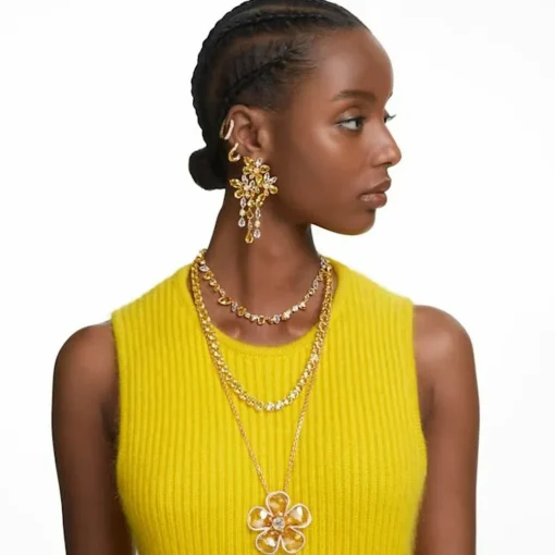 Boucles d’oreilles Femme Swarovski - 5626084 Métal Doré