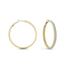 Boucles d'oreilles Guess Bijoux JUBE02247JWYG - Créoles acier doré pavé cristaux Femme