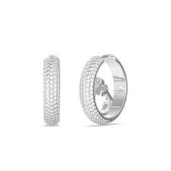 Boucles d'oreilles Guess Bijoux JUBE03299JWRH - Acier Argenté