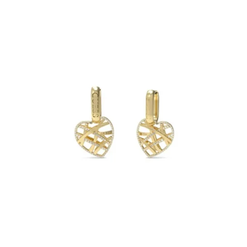 Boucles d'oreilles JUBE03098JWYG Guess Bijoux - HEART CAGE Acier Doré