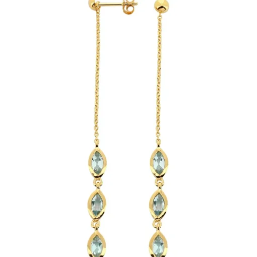 Boucles d'oreilles Kira Doré & Topaz