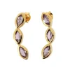 Boucles d'oreilles Kosma Kira BES22978-SAM - Métal Doré & Améthyste Femme