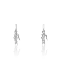 Boucles d'oreilles Lacoste Crocodile 2040283 - Acier Argent
