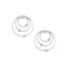 Boucles d'oreilles Les Interchangeables A59170 - Creoles Orbite Palladium