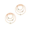 Boucles d'oreilles Les Interchangeables A59169 - Creoles Orbite Doré Rose