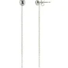 Boucles d'oreilles Les Interchangeables A56672 - Serti PM Palladium Cristal