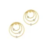 Boucles d'oreilles Les Interchangeables A59168 - Creoles Orbite Dorées