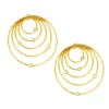 Boucles d'oreilles Les Interchangeables A59171 - Creoles Orbite GM Doré