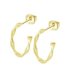 Boucles d'oreilles Lotus Silver Hoops - LP3781-4-2