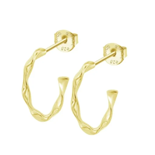 Boucles d'oreilles Lotus Silver Hoops - LP3781-4-2