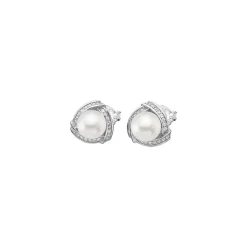 Boucles d'oreilles Lotus Silver LP1928-4/1 - perles Argent