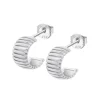 Boucles d'oreilles Lotus Silver Hoops - LP3782-4-1