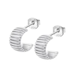 Boucles d'oreilles Lotus Silver Hoops - LP3782-4-1