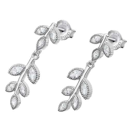 Boucles d'oreilles Lotus Silver Pure Essentiel LP1783-4-1 - Boucles d'oreilles Argent Feuilles