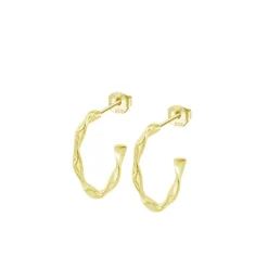 Boucles d'oreilles Lotus Silver Hoops - LP3781-4-4