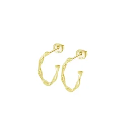 Boucles d'oreilles Lotus Silver Hoops - LP3781-4-2