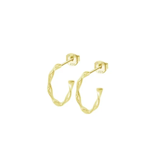 Boucles d'oreilles Lotus Silver Hoops - LP3781-4-2