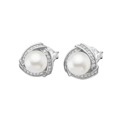 Boucles d'oreilles Lotus Silver LP1928-4/1 - perles Argent
