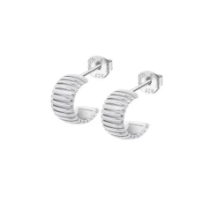 Boucles d'oreilles Lotus Silver Hoops - LP3782-4-1