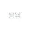 Boucles d'oreilles mixte Oxyde de Zirconium argent rhodié - Z5055Z03