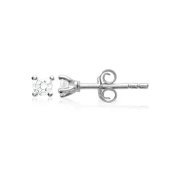 Boucles d'oreilles mixte Oxyde de Zirconium argent rhodié - Z5055Z03