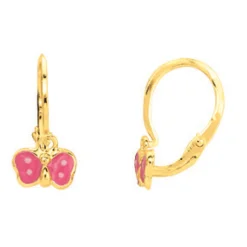 Boucles d'oreilles Papillons Or 375/1000 jaune (9K)