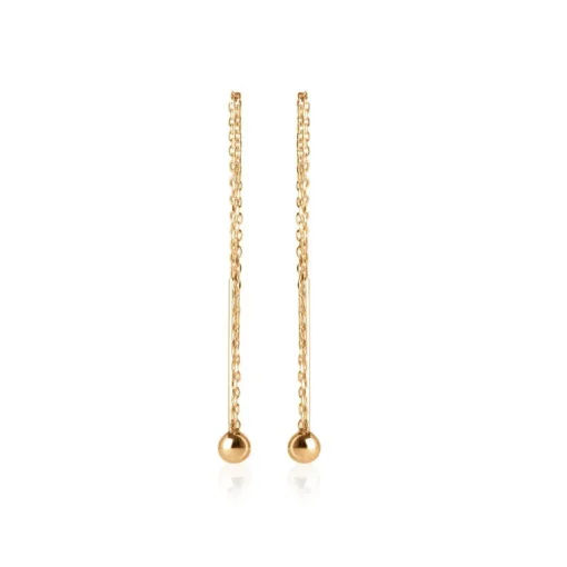 Boucles d'oreilles Pendantes perle plaqué or Maison de la Bijouterie Y5Z3500