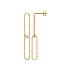 Boucles d'oreilles Pendantes Maison de la Bijouterie plaqué or Y5V5600