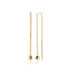 Boucles d'oreilles Pendantes perle plaqué or Maison de la Bijouterie Y5Z3500