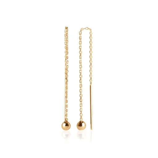 Boucles d'oreilles Pendantes perle plaqué or Maison de la Bijouterie Y5Z3500