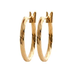 Boucles d'oreilles plaqué or créoles 16mm Maison de la Bijouterie Y6Z4UZ6